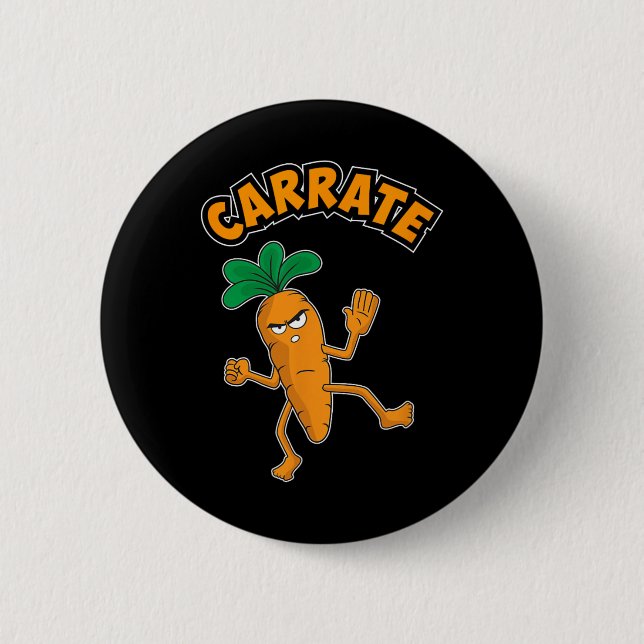 Chapa Redonda De 5 Cm Carrot Pun (Anverso)