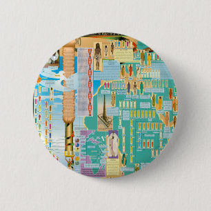 Chapa Redonda De 5 Cm Carta bíblica de la genealogía