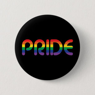 Chapa Redonda De 5 Cm Cartas en globo del Orgullo Arcoiris