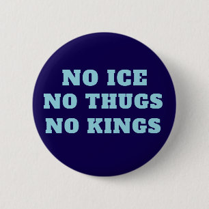 Chapa Redonda De 5 Cm Carteles de protesta personalizados contra ICE en 