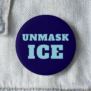 Chapa Redonda De 5 Cm Carteles personalizados de protesta contra ICE