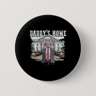 Chapa Redonda De 5 Cm Casa Blanca de Trump 2024