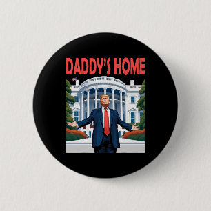 Chapa Redonda De 5 Cm Casa Blanca de Trump Daddys