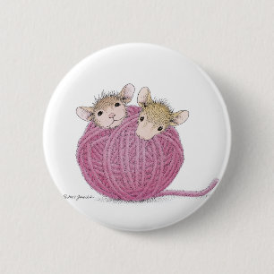 Chapa Redonda De 5 Cm Casa-Ratón Designs® - pernos