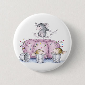 Chapa Redonda De 5 Cm Casa-Ratón Designs® - pernos