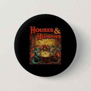 Chapa Redonda De 5 Cm Casas de juegos humanos divertida parodia de Rpg j