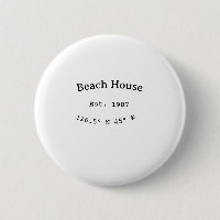 Casas de playa. Fecha año personalizado coordenada