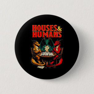 Chapa Redonda De 5 Cm Casas Y Humanos Divertido Juego De Dados De Mesa R