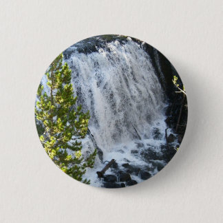Chapa Redonda De 5 Cm Cascada de Yellowstone