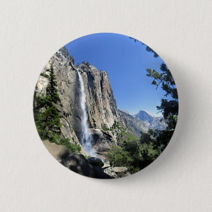 Chapa Redonda De 5 Cm Cascadas de Yosemite superior - Yosemite