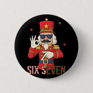 Chapa Redonda De 5 Cm Cascanueces 67 Six Seven Navidad Meme Humor Hombre