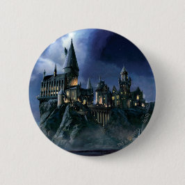 Chapa Redonda De 5 Cm Castillo de Harry Potter | Hogwarts iluminados por