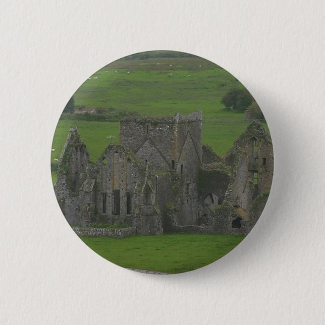 Chapa Redonda De 5 Cm Castillo Irlanda (Anverso)