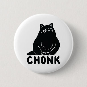 Chapa Redonda De 5 Cm Cat Chonk