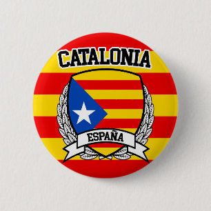 Chapa Redonda De 5 Cm Catalonia