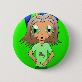 Chapa Redonda De 5 Cm CatGirl
