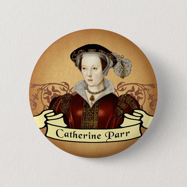 Chapa Redonda De 5 Cm Catherine Parr (Anverso)