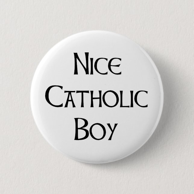 Chapa Redonda De 5 Cm catholic boy nice (Anverso)