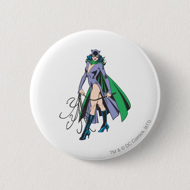 Chapa Redonda De 5 Cm Catwoman Stands (Anverso)