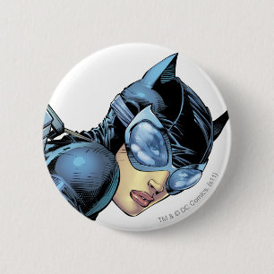 Chapa Redonda De 5 Cm Catwoman Stare