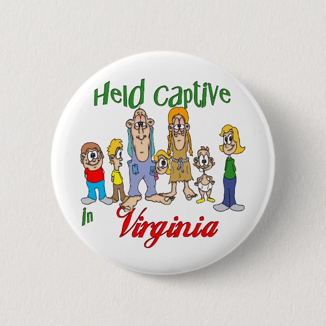 Chapa Redonda De 5 Cm Cautiva en Virginia (Anverso)