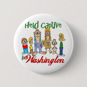 Chapa Redonda De 5 Cm Cautiva en Washington