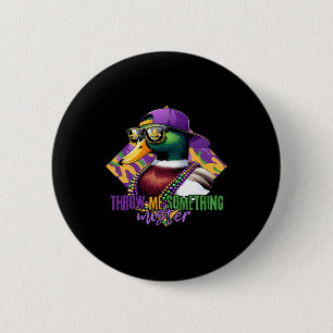 Chapa Redonda De 5 Cm Caza De Patos Mardi Gras De Pato Mardi Gras Para H