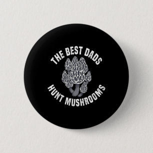 Chapa Redonda De 5 Cm Caza de setas Morel Shrooming 