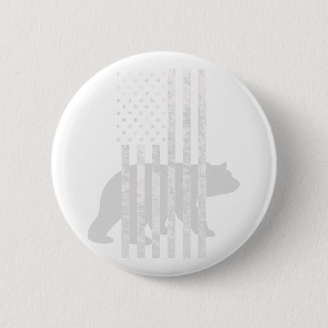 Chapa Redonda De 5 Cm Caza patriótica: cazadores de la bandera estadouni (Anverso)