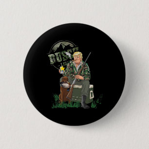 Chapa Redonda De 5 Cm Caza Trump Camuflaje Pato Elección Mega 2024 Votan
