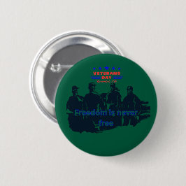 Chapa Redonda De 5 Cm Cazadores de defensores de la libertad verde