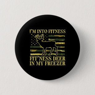 Chapa Redonda De 5 Cm Cazándome En El Fitness De Ness Deer Freezer Men