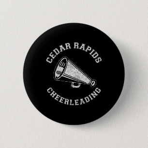 Chapa Redonda De 5 Cm Cedar Rapids Cheer Angustiado Retro 90's Animadora