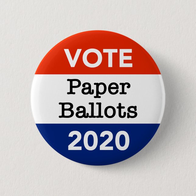 Chapa Redonda De 5 Cm Cédulas electorales 2020 (Anverso)