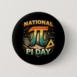 Chapa Redonda De 5 Cm Celebra Pi