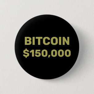 Chapa Redonda De 5 Cm Celebración del Bitcoin 150000