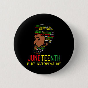 Chapa Redonda De 5 Cm Celebrar el 10 de junio Día de la Independencia Ho