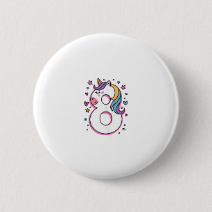 Chapa Redonda De 5 Cm Celebrar feliz fiesta de cumpleaños de 8 años para