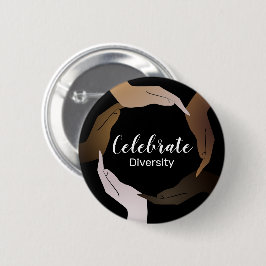 Chapa Redonda De 5 Cm Celebrar la Diversidad