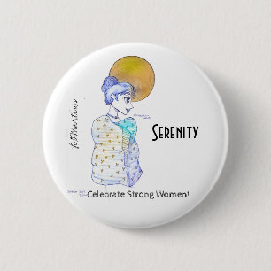 Chapa Redonda De 5 Cm Celebrar la fuerte colección de mujeres - La sere