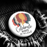 Chapa Redonda De 5 Cm Celebrar mentes de todo tipo<br><div class="desc">Celebrar las mentes de todo tipo es un diseño sorprendente que resume la esencia de la diversidad cognitiva y la inclusión. El trabajo de arte presenta siluetas superpuestas en un espectro de tonos cálidos y fríos, que representan las diversas maneras en que la gente piensa y percibe el mundo. Cada...</div>
