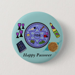 Chapa Redonda De 5 Cm Celebre el Passover