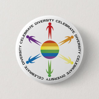 Chapa Redonda De 5 Cm Celebre la diversidad