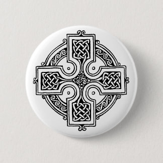 Chapa Redonda De 5 Cm Celtic cross pattern