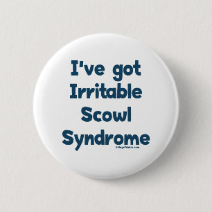 Chapa Redonda De 5 Cm Ceño irritable Sydrome
