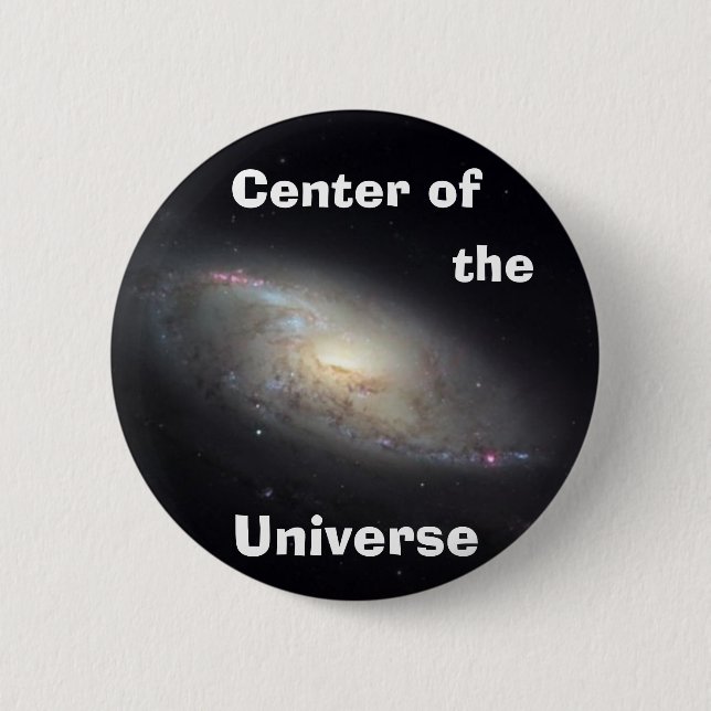 Chapa Redonda De 5 Cm Centro del universo (Anverso)