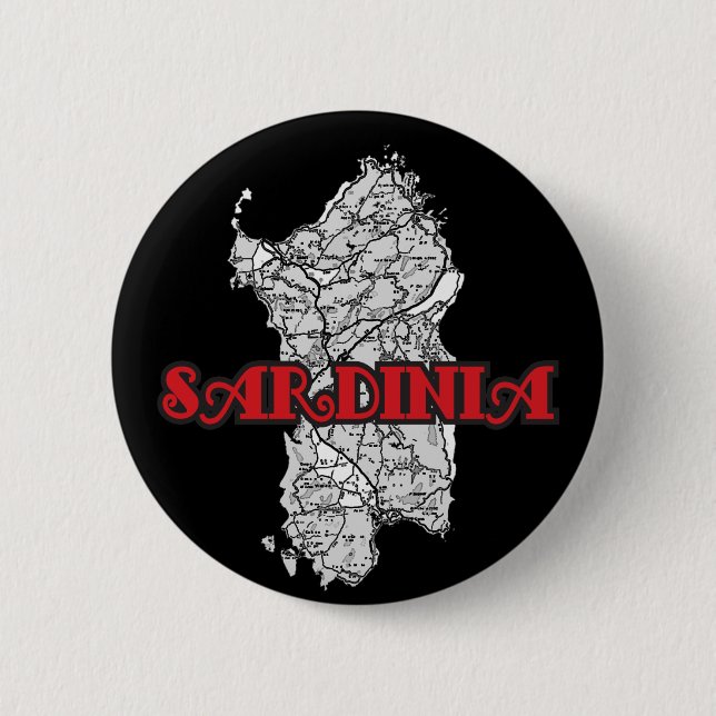 Chapa Redonda De 5 Cm Cerdeña (Anverso)