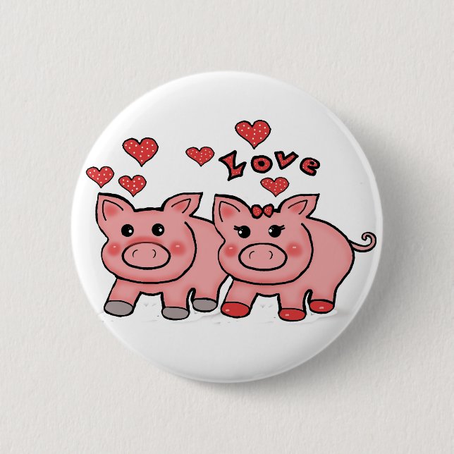 Chapa Redonda De 5 Cm cerditos (Anverso)