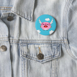 Chapa Redonda De 5 Cm Cerdo Personalizado volador