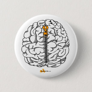 Chapa Redonda De 5 Cm Cerebro